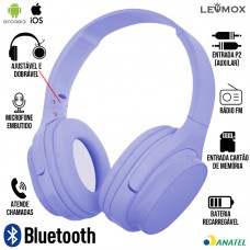Headphone Bluetooth LEF-1023 Lehmox - Lilás
